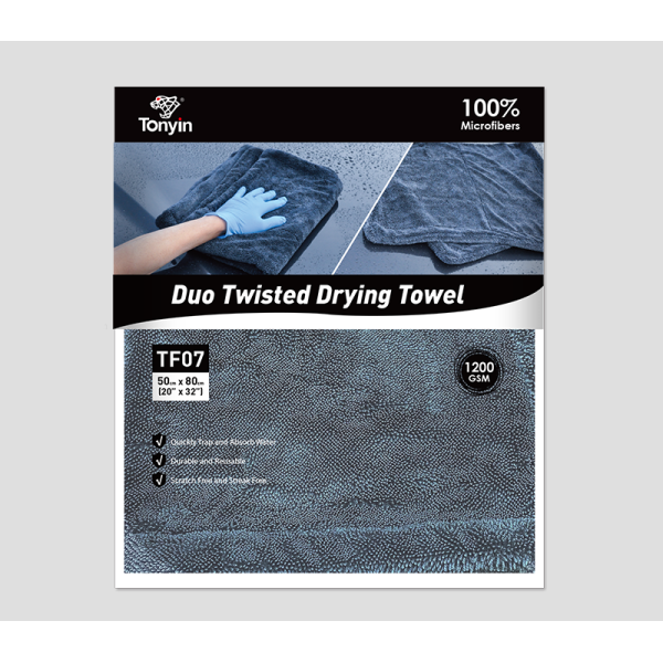 Двосторонній рушник для сушіння Tonyin DUO TWISTED DRYING 50x80 см 1200 г/м²