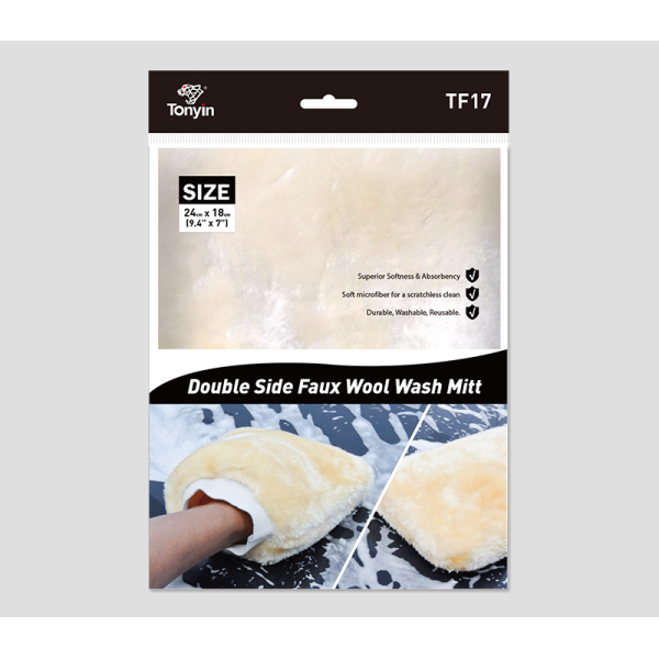 Двостороння рукавиця для миття Tonyin DOUBLE SIDE MICROFIBER WASH MITT