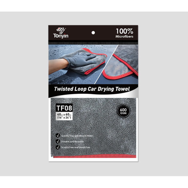 Мікрофібровий рушник для сушіння Tonyin TWISTED LOOP CAR DRYING 40x60 см 600 г/м²