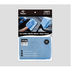 Tonyin WAFFLE GLASS CLEAN TOWEL (40x40cm 380gsm) – (вафельний рушник для чищення скла)